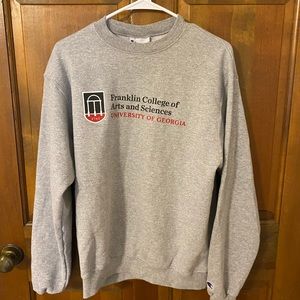 Champion Franklin College UGA Gray University of Georgia Sweatshirt | M